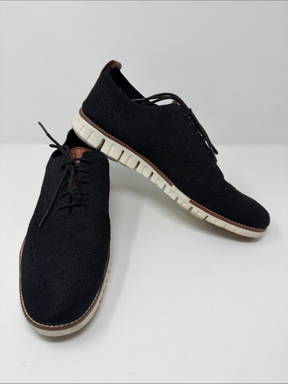 Cole Haan Black ZERØGRAND Wingtip Oxford